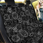 Black And White Mystic Witch Print Pet Car Back Seat Cover