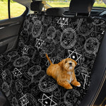 Black And White Mystic Witch Print Pet Car Back Seat Cover
