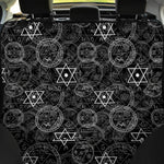 Black And White Mystic Witch Print Pet Car Back Seat Cover