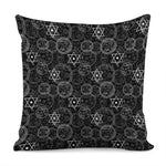 Black And White Mystic Witch Print Pillow Cover