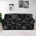 Black And White Mystic Witch Print Sofa Cover