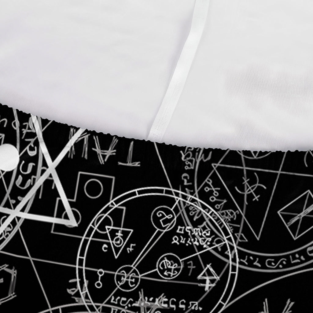 Black And White Mystic Witch Print Sofa Cover