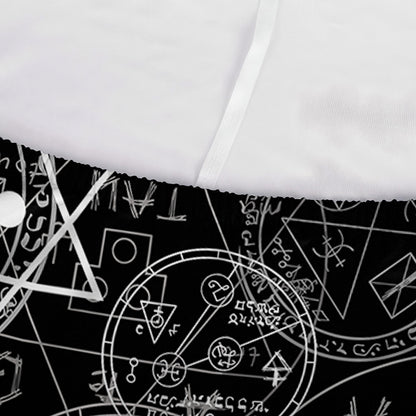 Black And White Mystic Witch Print Sofa Cover