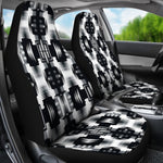 Black And White Native Tribal Universal Fit Car Seat Covers GearFrost