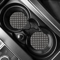 Black And White Navajo Pattern Print Car Coasters