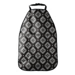Black And White Navajo Pattern Print Car Seat Organizers
