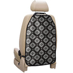 Black And White Navajo Pattern Print Car Seat Organizers