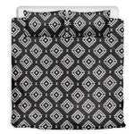 Black And White Navajo Pattern Print Duvet Cover Bedding Set