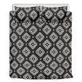 Black And White Navajo Pattern Print Duvet Cover Bedding Set