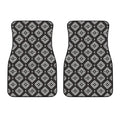 Black And White Navajo Pattern Print Front Car Floor Mats