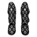 Black And White Navajo Pattern Print Muay Thai Shin Guards