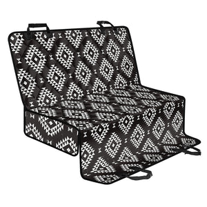 Black And White Navajo Pattern Print Pet Car Back Seat Cover