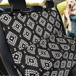 Black And White Navajo Pattern Print Pet Car Back Seat Cover