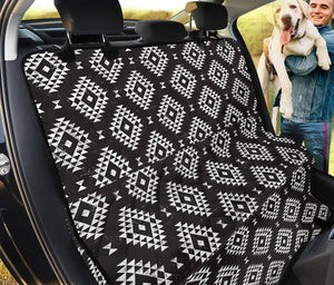 Black And White Navajo Pattern Print Pet Car Back Seat Cover