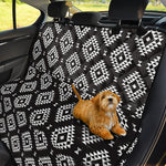 Black And White Navajo Pattern Print Pet Car Back Seat Cover