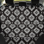 Black And White Navajo Pattern Print Pet Car Back Seat Cover