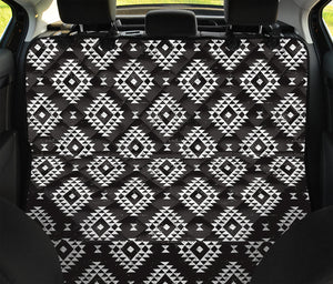 Black And White Navajo Pattern Print Pet Car Back Seat Cover