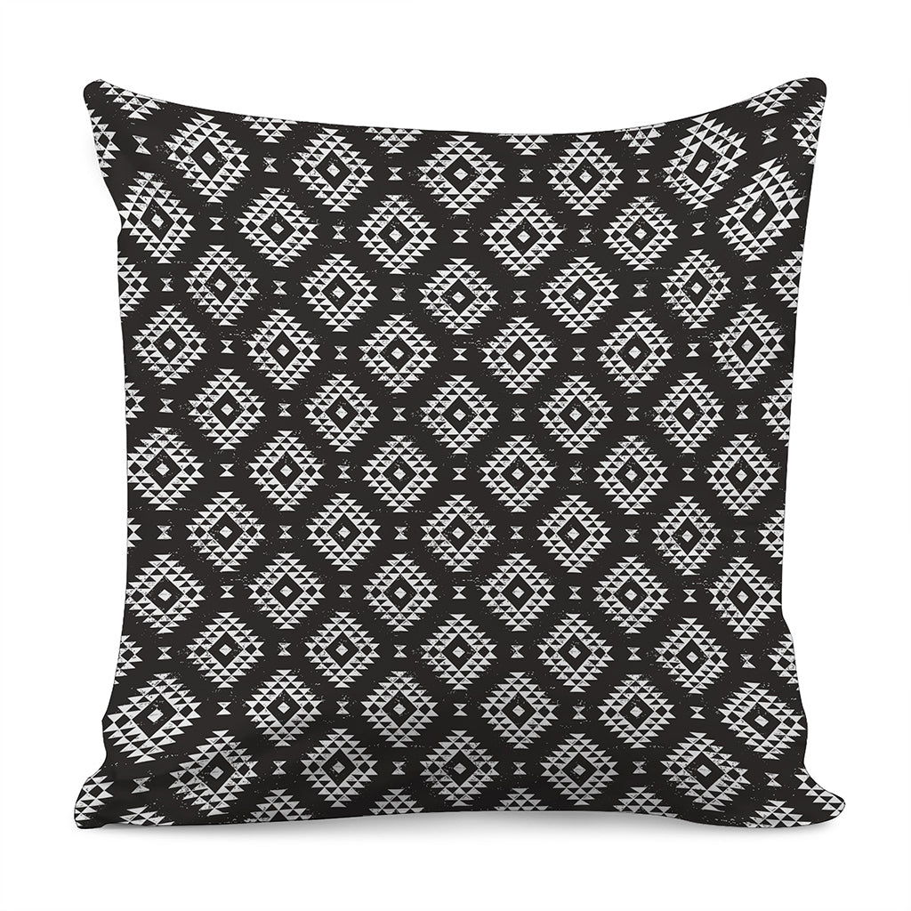 Black And White Navajo Pattern Print Pillow Cover