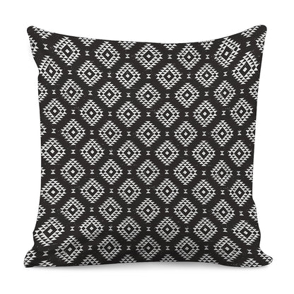 Black And White Navajo Pattern Print Pillow Cover