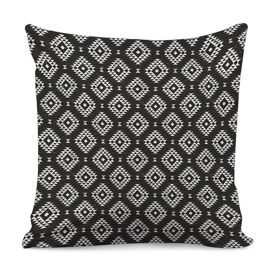 Black And White Navajo Pattern Print Pillow Cover