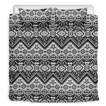 Black And White Navajo Print Duvet Cover Bedding Set