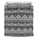 Black And White Navajo Print Duvet Cover Bedding Set