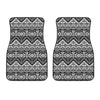 Black And White Navajo Print Front Car Floor Mats