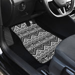 Black And White Navajo Print Front Car Floor Mats