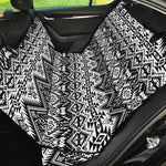 Black And White Navajo Print Pet Car Back Seat Cover