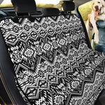 Black And White Navajo Print Pet Car Back Seat Cover