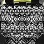 Black And White Navajo Print Pet Car Back Seat Cover