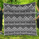 Black And White Navajo Print Quilt
