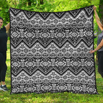 Black And White Navajo Print Quilt