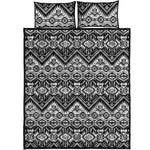 Black And White Navajo Print Quilt Bed Set
