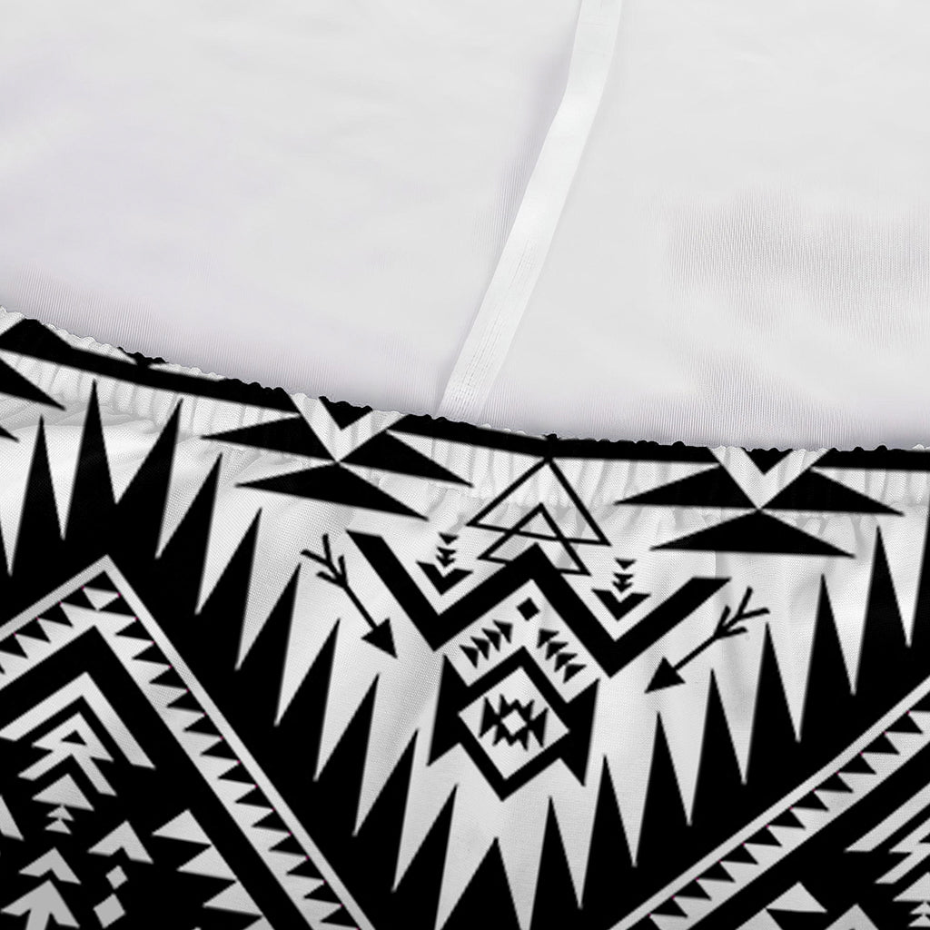Black And White Navajo Print Sofa Cover