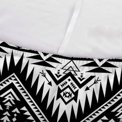 Black And White Navajo Print Sofa Cover