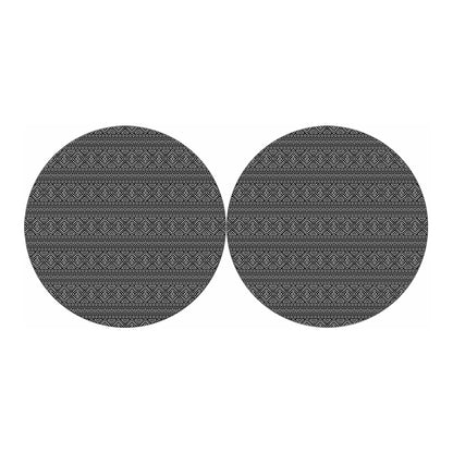 Black And White Navajo Tribal Print Car Coasters