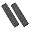Black And White Navajo Tribal Print Car Seat Belt Covers