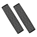 Black And White Navajo Tribal Print Car Seat Belt Covers