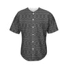 Black And White Navajo Tribal Print Men's Baseball Jersey