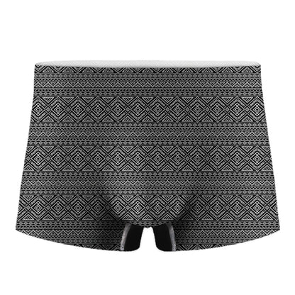 Black And White Navajo Tribal Print Men's Boxer Briefs