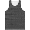 Black And White Navajo Tribal Print Men's Tank Top