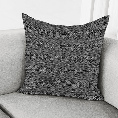 Black And White Navajo Tribal Print Pillow Cover