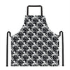 Black And White Octopus Pattern Print Apron