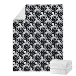 Black And White Octopus Pattern Print Blanket