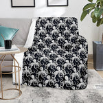 Black And White Octopus Pattern Print Blanket