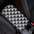 Black And White Octopus Pattern Print Car Center Console Cover