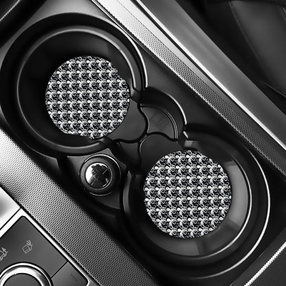 Black And White Octopus Pattern Print Car Coasters