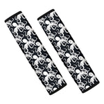 Black And White Octopus Pattern Print Car Seat Belt Covers