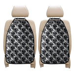 Black And White Octopus Pattern Print Car Seat Organizers